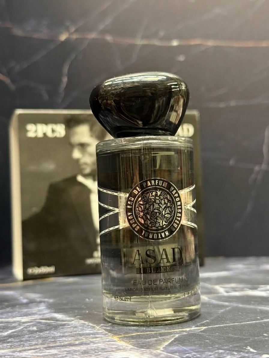 Флакон и упаковка парфюма Asad Black