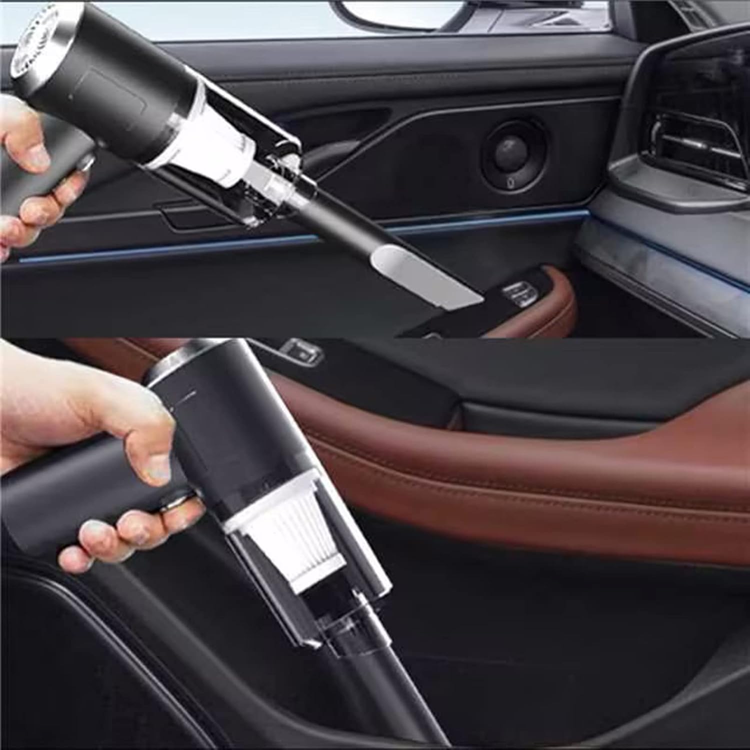 Уборка разных участков салона автомобиля